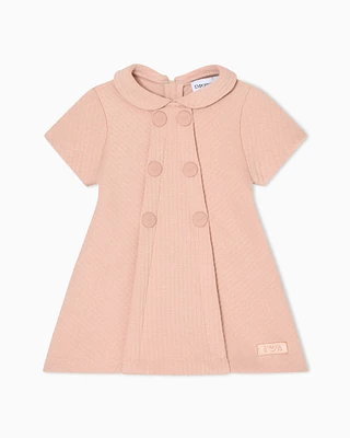 Emporio Armani - Quilted jersey dress, Girl, Pink, Size: