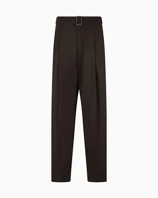 Emporio Armani - Fashion Trousers, Man, Brown, Size: