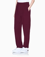 Armani Exchange - Trousers with pleats flowing fabric, Woman, Burgundy, Size: