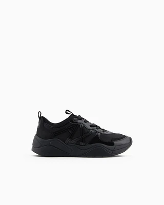 Armani Exchange - Chunky sneakers with logo, Woman, Black, Size: