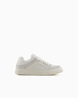 Armani Exchange - Oversized sneakers with contrasting inserts, Man, White, Size: