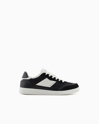 Armani Exchange - Sneakers with contrasting side band, Man, Black, Size: