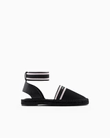 Armani Exchange - Espadrilles with ankle strap, Woman, Black, Size: