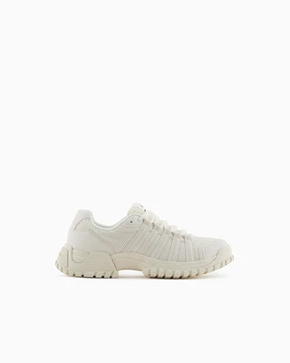 Armani Exchange -  Sneakers with stitching, Man, White, Size: