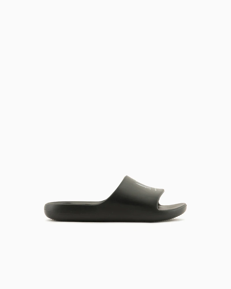 Armani Exchange - Slides, Woman, Black, Size: