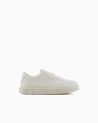 Armani Exchange - Basic sneakers with stitching, Man, White, Size: