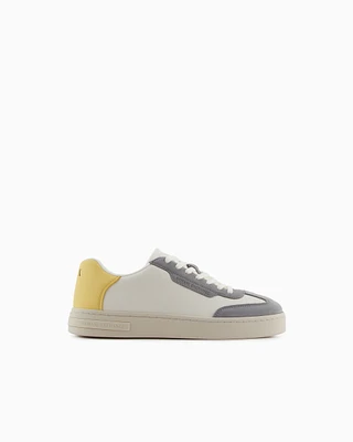 Armani Exchange - Sneakers with contrasting inserts, Man, Yellow, Size: