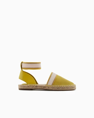 Armani Exchange - Espadrilles with ankle strap, Woman, Yellow, Size: