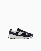 Armani Exchange - Oversized sneakers with contrasting inserts, Man, Black, Size: