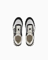 Armani Exchange - Sneakers eco-suede, mesh and nylon, Man, White, Size: