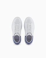 Armani Exchange - Leather sneakers, Man, Blue, Size: 8
