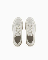 Armani Exchange - Basic sneakers with stitching, Man, White, Size:
