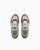 Armani Exchange - Sneakers with side logo and contrasting inserts, Man, Patterned, Size: