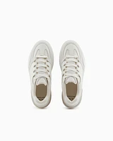 Armani Exchange - Oversized sneakers with contrasting inserts, Man, White, Size: