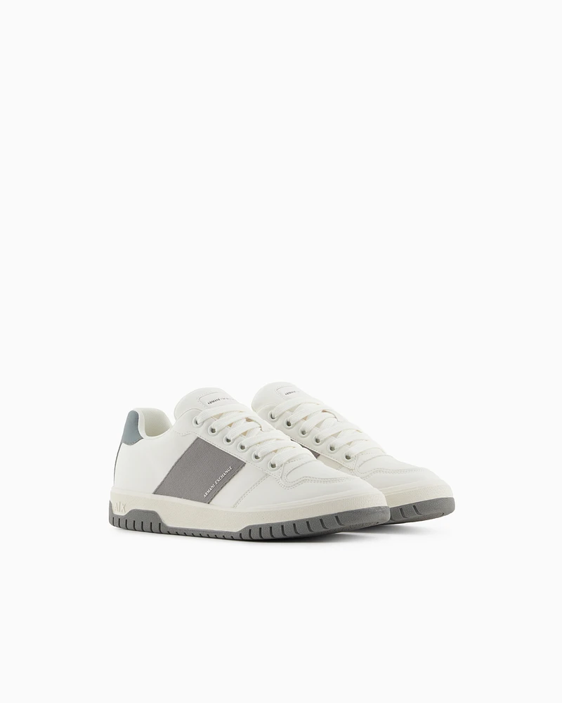 Armani Exchange - Sneakers with contrasting side band, Man, Grey, Size: