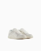 Armani Exchange - Oversized sneakers with contrasting inserts, Man, White, Size: