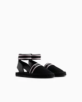 Armani Exchange - Espadrilles with ankle strap, Woman, Black, Size: