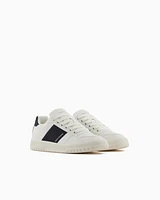 Armani Exchange - Sneakers with contrasting side band, Man, White, Size: