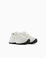Armani Exchange - Chunky sneakers with contrasting inserts, Woman, White, Size: