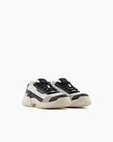 Armani Exchange - Two-tone sneakers with grip sole, Man, Navy Blue, Size:
