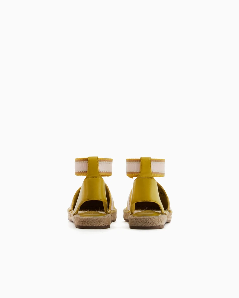 Armani Exchange - Espadrilles with ankle strap, Woman, Yellow, Size: