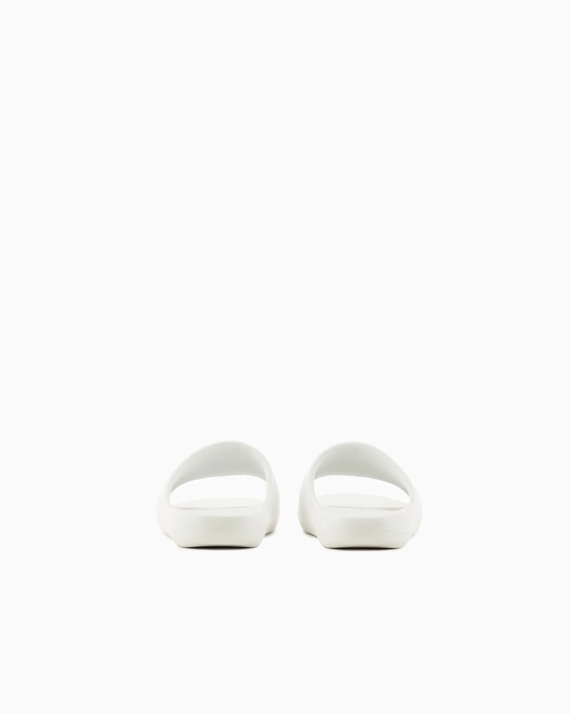 Armani Exchange - Slippers with Icon Project logo, Man, White, Size:
