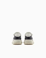 Armani Exchange - Two-tone sneakers with grip sole, Man, Navy Blue, Size: