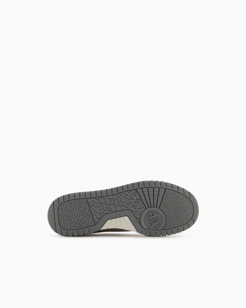 Armani Exchange - Sneakers with contrasting side band, Man, Grey, Size: