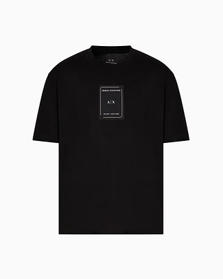 Armani Exchange -  Regular fit T-shirt with logo, Man, Black, Size: XS