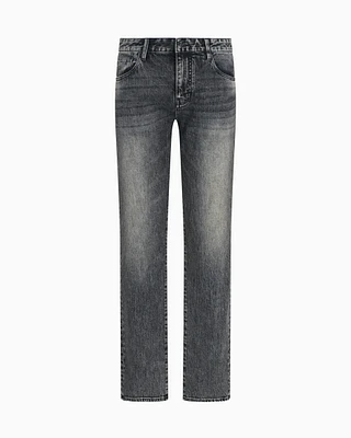 Armani Exchange -  J13 slim fit jeans cotton denim, Man, Grey, Size: