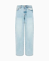 Armani Exchange - Relaxed fit jeans ASV rigid denim, Woman, Blue, Size: