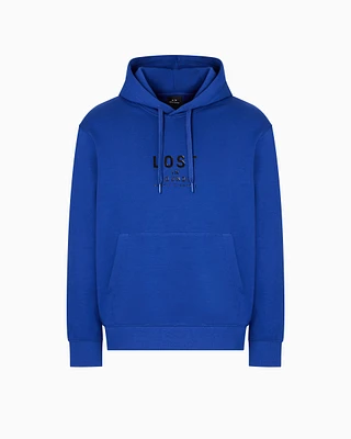 Armani Exchange - Lost sound hoodie, Man, Blue, Size: