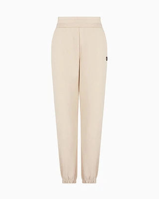 Armani Exchange - ASV Organic Cotton Blend Jogger Pants, Woman, Beige, Size: