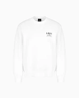 Armani Exchange - Lost sound crewneck sweatshirt, Man, White, Size: