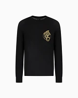Armani Exchange - Crewneck Sweater, Man, Black, Size: