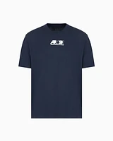 Armani Exchange - ASV Organic Cotton Regular Fit T-Shirt, Man, Navy Blue, Size: