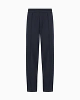 Armani Exchange - Regular fit trousers with contrasting band, Man, Navy Blue, Size: