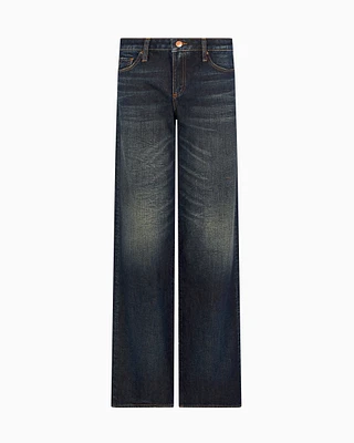 Armani Exchange - Relaxed Jeans, Woman, Blue, Size: