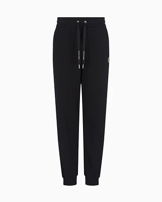 Armani Exchange - Jogger pants with metal logo, Woman, Black, Size: