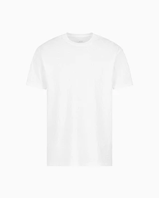 Armani Exchange - Mercerized cotton basic t-shirt, Man, White, Size:
