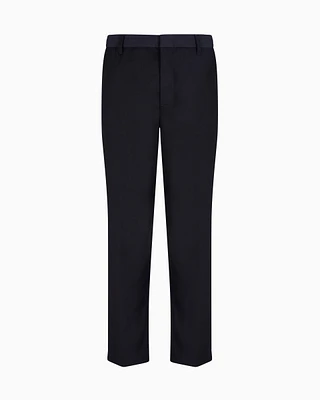 Armani Exchange - Slim fit twill trousers, Man, Navy Blue, Size: