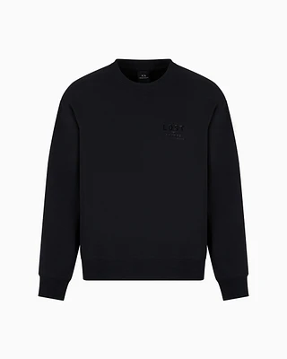 Armani Exchange - Lost sound crewneck sweatshirt, Man, Black, Size: