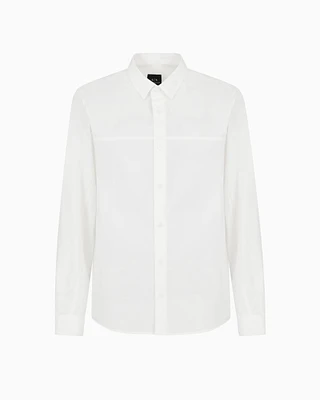 Armani Exchange -  Regular fit poplin shirt, Man, White, Size: