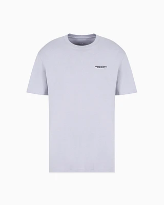 Armani Exchange - Regular fit T-shirt with logo , Man, Purple, Size: