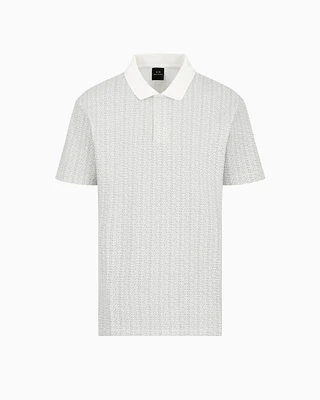 Armani Exchange - Regular fit polo shirt stretch jersey, Man, White, Size: