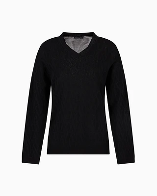 Armani Exchange - Jumpers, Woman, Black, Size: