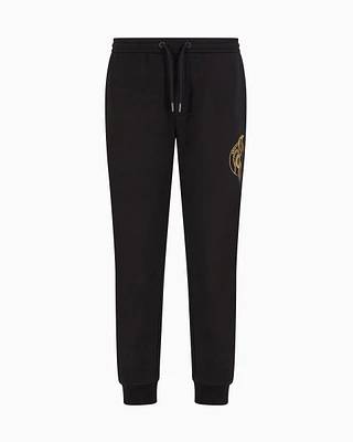 Armani Exchange - Fleece jogger trousers, Man, Black, Size: