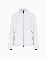 Armani Exchange - Full zip jacket with removable hood, Woman, White, Size: