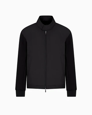 Armani Exchange - Full zip jacket cotton blend, Man, Black, Size: