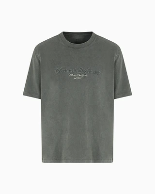 Armani Exchange - Regular fit T-shirt used cotton, Man, Green, Size: